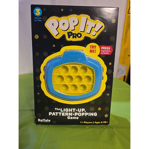 NEW ~ Buffalo Games ~ Pop It! Pro ~ The Light-Up Pattern Popping Game